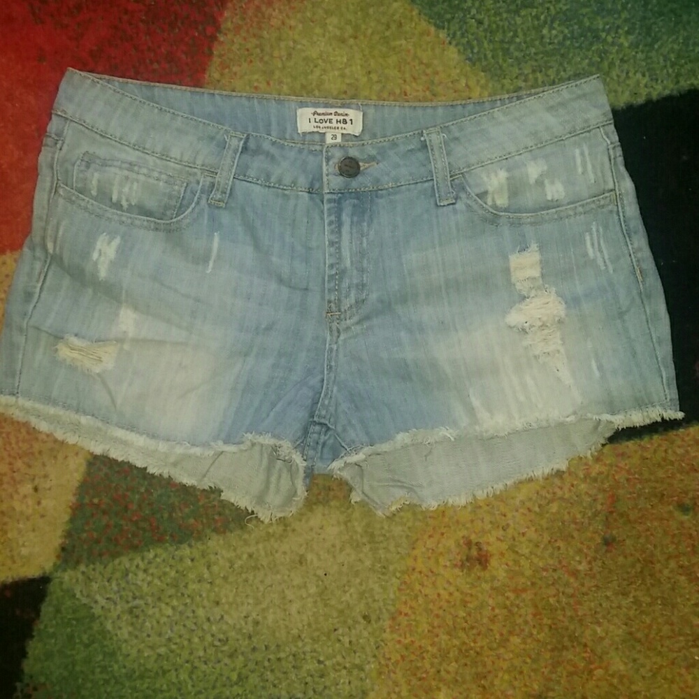 Denim shorts